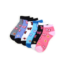  Selini Women's Butterfly Low Cut 6 PK Sock