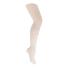  Zubii Scalloped Bow Texture Tights - 1117