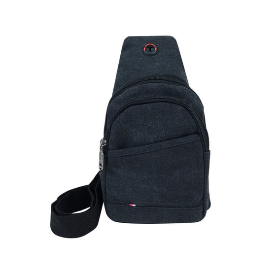 Seleni Canvas Crossbody Sling Bag with Adjustable Strap - FBG1863