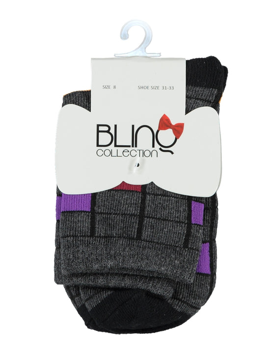 Blinq Collection Colored Cube Sock