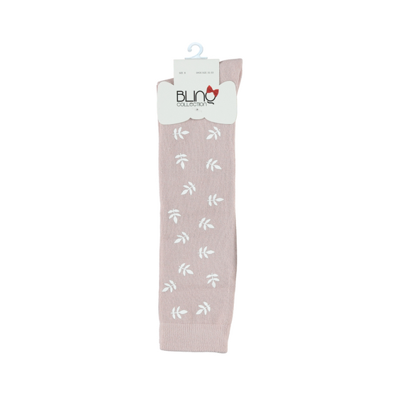 Blinq Collection Leaf Print Knee High - 618