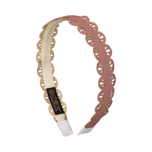  Cherie Leather Scalloped Headband - TS6627