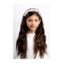  Dacee Designs Crystal Flowers Wreath Headband with Tails - C2094