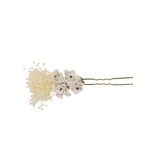 DaCée Designs Roses With Baby's Breath Bobby Pin - AL2096