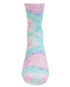 Memoi Pastel Tie Dye Crew Sock MKF 6041