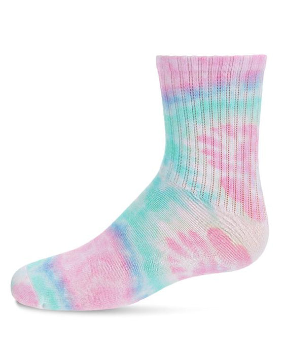 Memoi Pastel Tie Dye Crew Sock MKF 6041