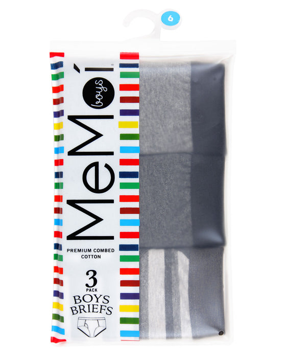 Memoi Boys 3 Pack Briefs Underwear - MKU 1013