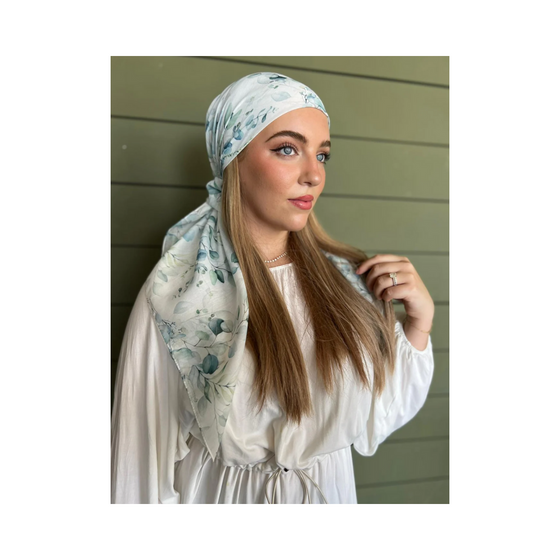 The Scarf Bar Floral/Butterfly Square Headscarves