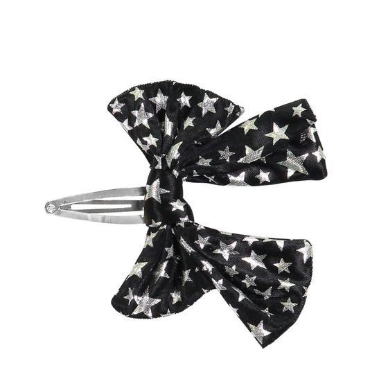 DaCée Designs Leather Printed Bow Snap Clip