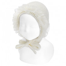  Condor Sand Stitch Bonnet with Gathered Tulle - 50.509.011