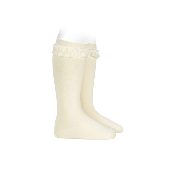 Condor Knee High Sock with Velvet Ruffle - 2459/2