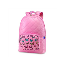  Top Trenz Diamond Stitch Backpack with Butterfly Pocket