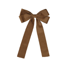  Dacee Design Large Scalloped Velvet Bow Clip - AL1831