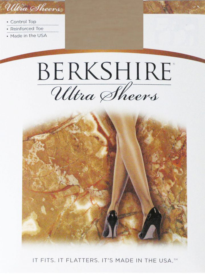 Berkshire Ultra Sheer Control Top Pantyhose Reinforced Toe 4419