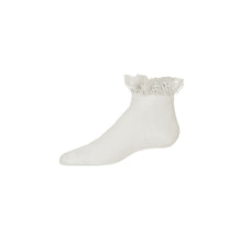  Memoi Mercerized Cotton Lace Anklet Sock - MKF 1000