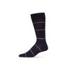 Memoi Men's Spacedye Stripe Crew Sock - ACV04562