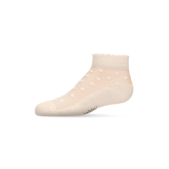 Memoi Sheer Dot Anklet Sock - MKF 6044