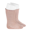 Condor Net Crochet Knee High Sock with Rolled Cuff - 2508/2