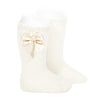 Condor Perle Knee High Sock with Bow - 2551/2