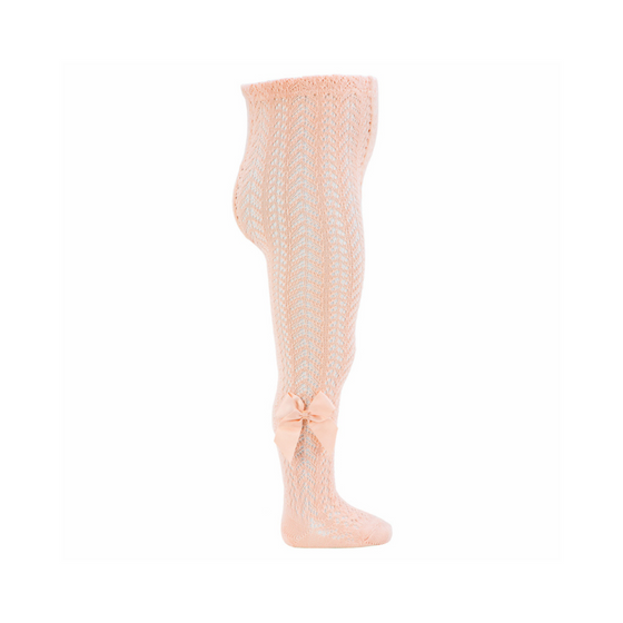 Condor Full Crochet Tights with Grosgrain Bow - 2530/1 – Little Toes