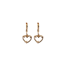  Tilyon Heart With Bow Earrings